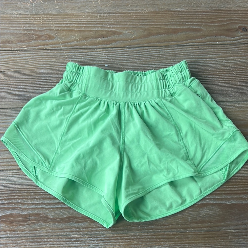 Women's Green Athletic Shorts